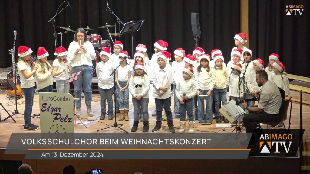 Volksschulchor beim Weihnachtskonzert Mattighofen 2024