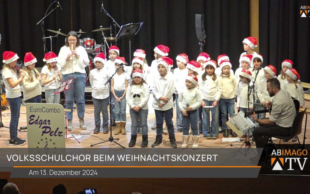 Volksschulchor beim Weihnachtskonzert Mattighofen 2024